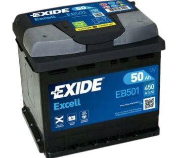Акумулятор EXIDE EXCELL (EB501), 50Ah,  450A