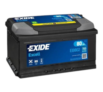 Акумулятор EXIDE EXCELL (EB802), 80Ah,  700A