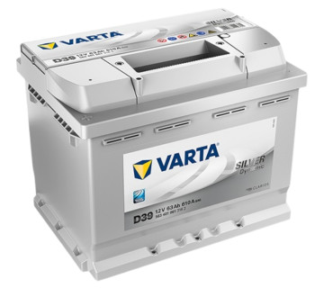 Акумулятор VARTA SILVER dynamic  (D39) 563401061, 63Ah, 610A