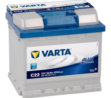 Акумулятор VARTA BLUE dynamic (С22) 552400047, 52Ah, 470A