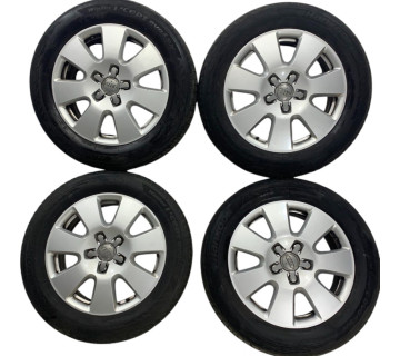 Колеса AUDI Q7 2008-2024 (оригінальні диски + шини HANKOOK I*cept Evo2, 235/60, R18, 107H M+S, 2017р., Зима) (4L0601025AF), комплект 4 шт