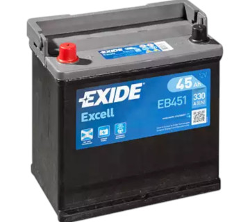 Акумулятор EXIDE EXCELL (EB451), 45Ah,  330A
