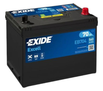 Акумулятор EXIDE EXCELL (EB704), 70Ah,  540A