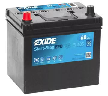 Акумулятор EXIDE Start-Stop EFB (EL605 ), 60Ah,  520A