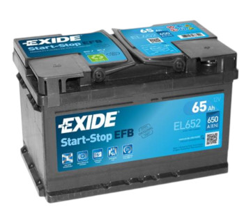 Акумулятор EXIDE Start-Stop EFB (EL652), 65Ah,  650A