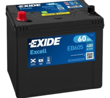 Акумулятор EXIDE EXCELL (EB605), 60Ah,  480A