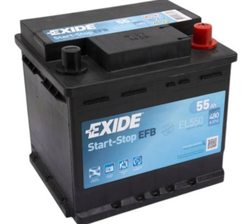 Акумулятор Exide  Start-Stop EFB ( EL550 ), 55Ah,  480A