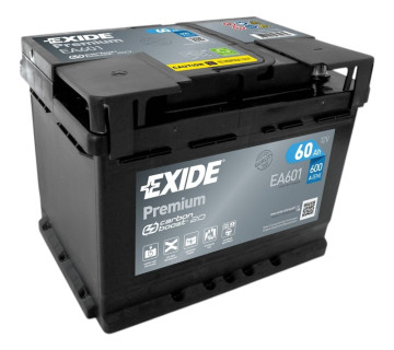 Акумулятор EXIDE PREMIUM - CARBON BOOST  (EA601), 60Ah,  600A