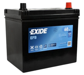 Акумулятор EXIDE Start-Stop EFB (EL604), 60Ah,  520A
