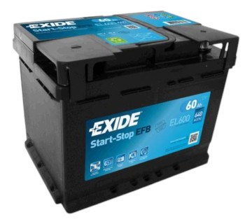 Акумулятор EXIDE Start-Stop EFB (EL600 ), 60Ah,  640A