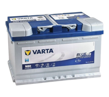 Акумулятор VARTA BLUE EFB (N80) 580500080, 80Ah, 800A