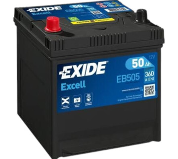 Акумулятор EXIDE EXCELL (EB505), 50Ah,  360A