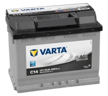 Акумулятор VARTA BLACK dynamic  (C14) 556400048, 56Ah, 480A